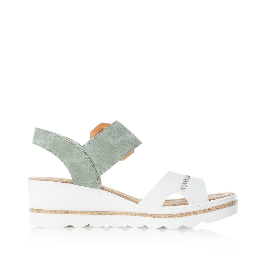 chaussure a talon compensé blanche