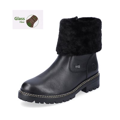 Botte doublée imperméable noire D0B71-01 Botte doublée imperméable noire D0B71-01