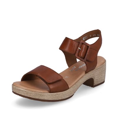 Brown high heel sandal D0N52-24