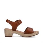 Brown high heel sandal D0N52-24