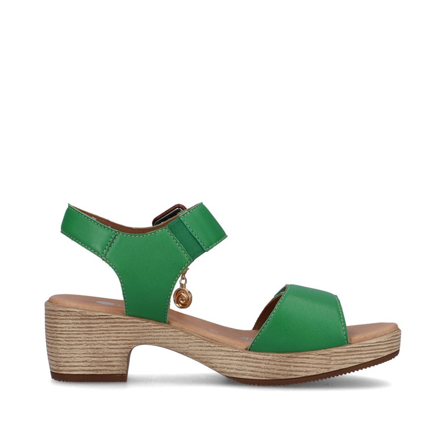 sandale a talon verte