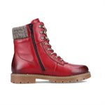 Botte doublée imperméable Rouge D9378-35