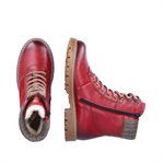 Botte doublée imperméable Rouge D9378-35