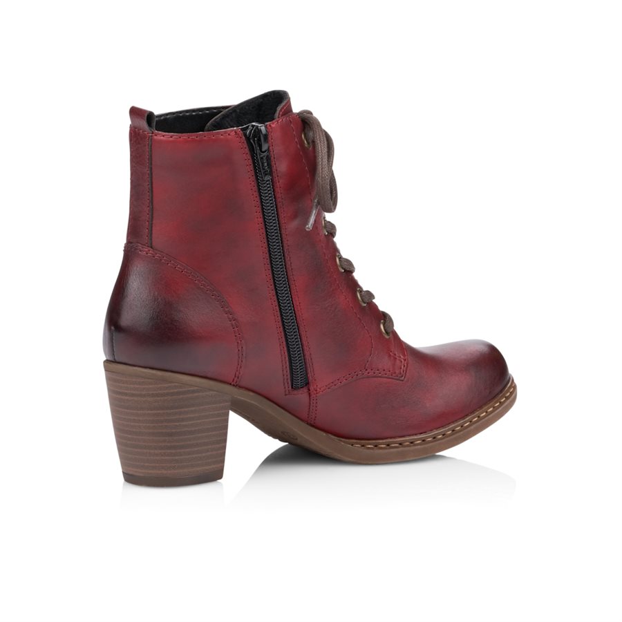 bottillons rouges femme